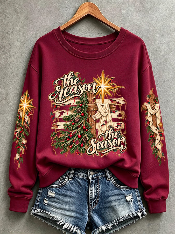 Women’S Casual "Faith" Graphic Sweatshirt