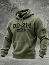 Men's Veteran Pride DD-214 Printed Checkered Hoodie
