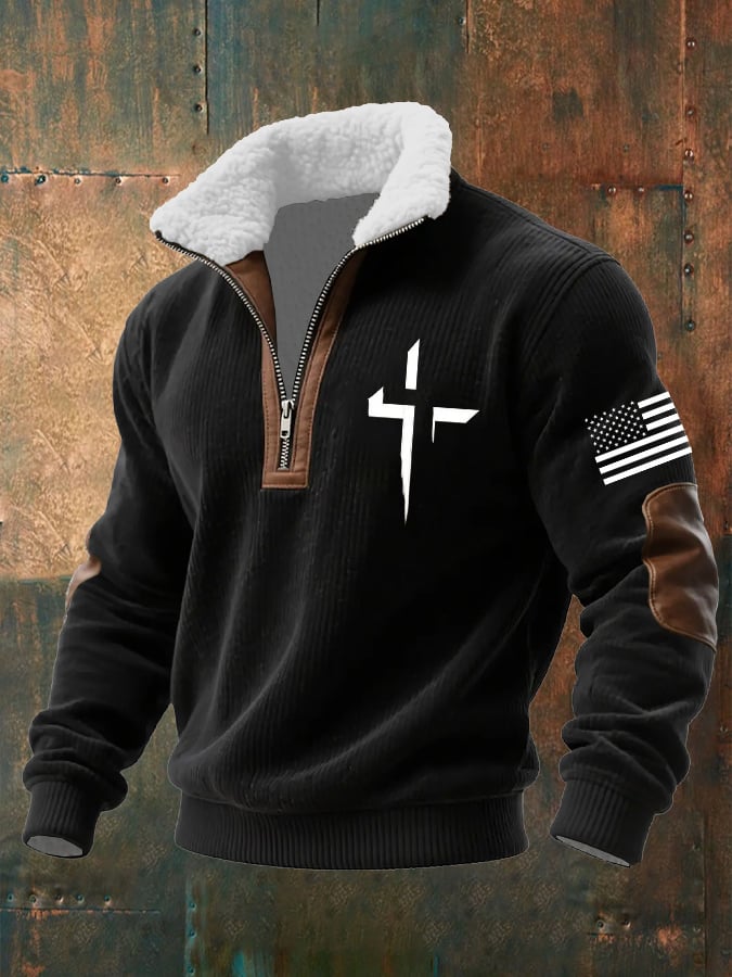 Men's Faith Textured Sweatshirt