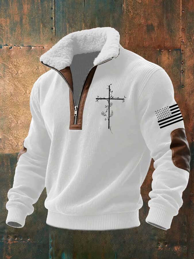 Men's Faith Textured Sweatshirt