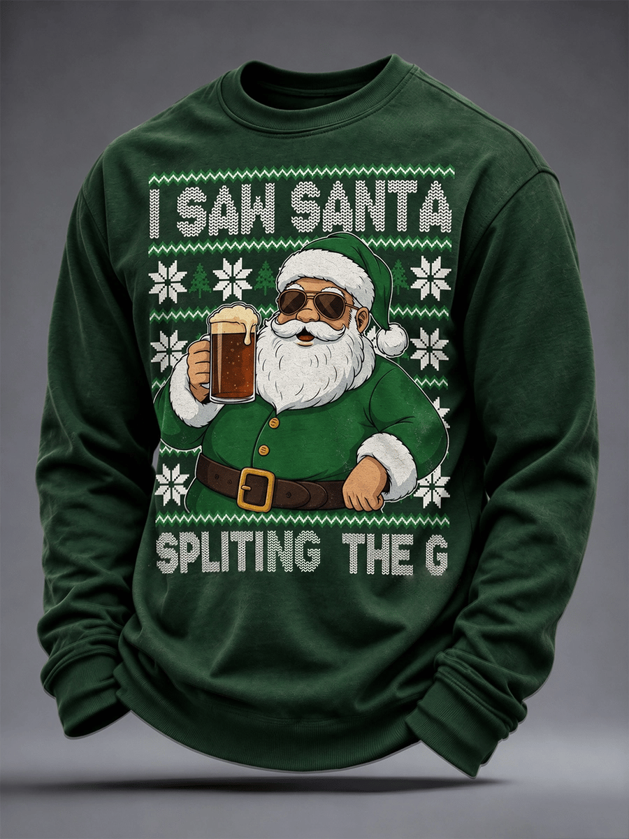 Men's Christmas Printed Long-Sleeve T-Shirt
