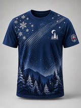 Men'S Casual Christmas Print Top