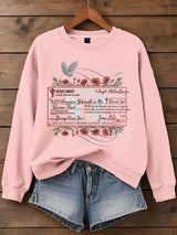 Women's Jesus Paid It All Faith Print Sweatshirt