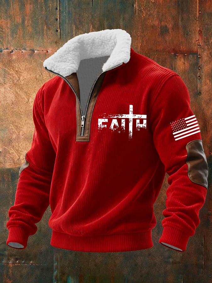 Men's Faith Textured Sweatshirt