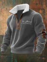 Men's Retro Faith Print Hoodie