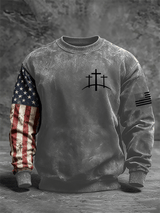 Men's Faith Print Crew Neck Sweatshirt