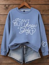 Women's I Can't but I Know A Guy Faith Print Sweatshirt