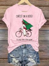 Women's  It's That Time Of Year Again Christian Washed  T-Shirt