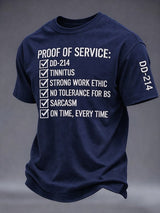 Men's Veteran Pride DD-214 Printed T-shirt