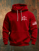 Men's Faith Print Knit Hoodie