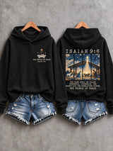 Women's Faith Christmas  Printed Casual Hoodie