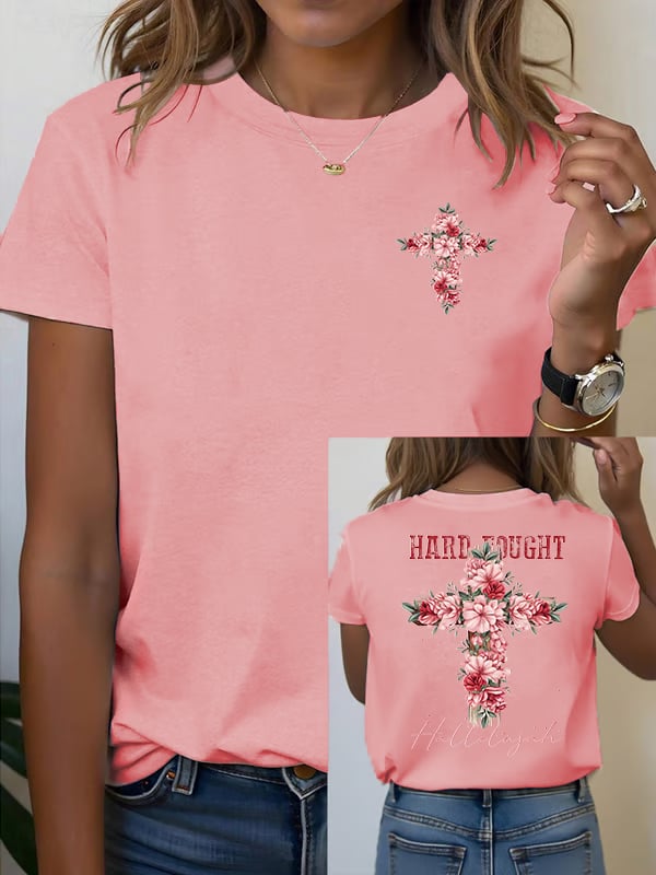Women's Floral Christian  T-shirt