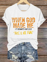 Women'S Casual Faith Short Sleeve T-Shirt