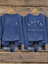 Women's Faith Printed Casual Sweatshirt