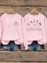Women's Faith Printed Casual Sweatshirt