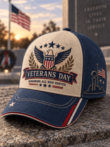 U.S. Veterans Print Baseball Caps