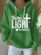 Women's Be The Light  Faith Print Sweatshirt
