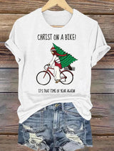 Women's  It's That Time Of Year Again Christian Washed  T-Shirt