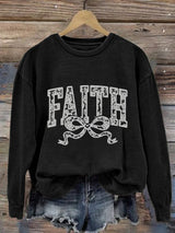 Women's Faith Printed Sweatshirt