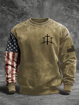 Men's Faith Print Crew Neck Sweatshirt