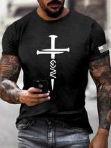 Men's Casual Printed Short-Sleeve T-Shirt
