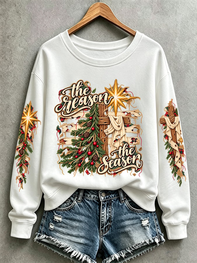 Women’S Casual "Faith" Graphic Sweatshirt