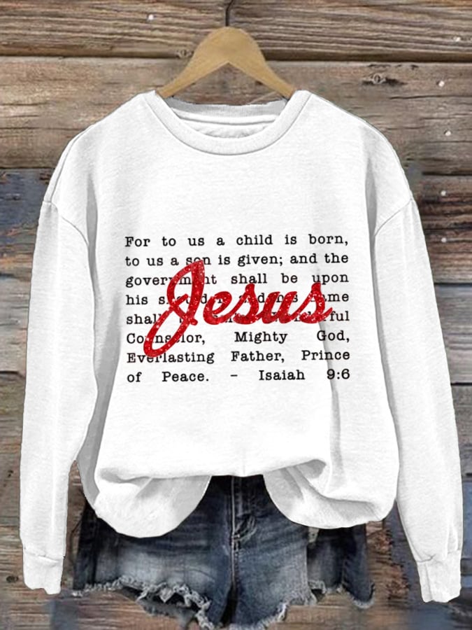 Women's Faith Printed Sweatshirt