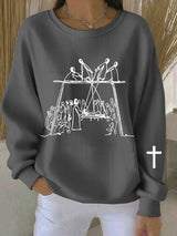 Women's Faith Art Print Sweatshirt