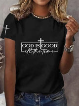 Women's Jesus Printed Short Sleeve T-Shirt