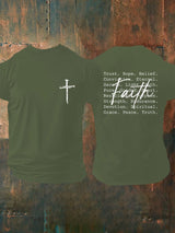 Men's casual faith T-shirt
