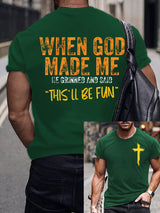 Men'S Casual Faith Short-Sleeved T-Shirt