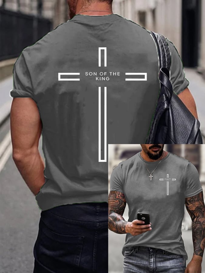 Men's Son of The King Printed Casual T-Shirt