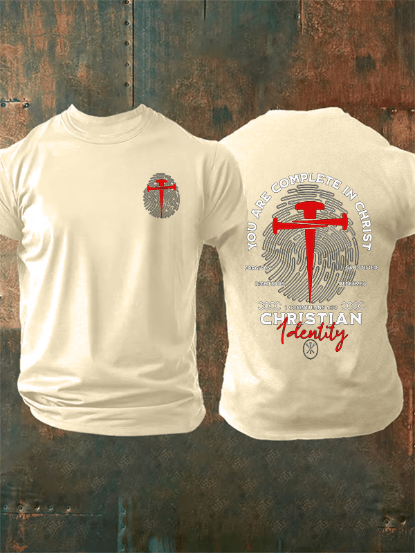 Men's  You Are Complete In Christ Christian  T-Shirt