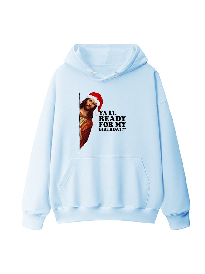 Unisex  Fun Jesus Christmas Birthday Hoodie