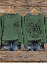 Women's Faith Printed Casual Sweatshirt