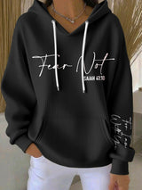 Women's Casual Print Long Sleeve Hooded Sweatshirt