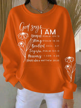 Women's Faith Printed Casual Sweatshirt