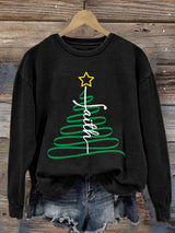Women'S Casual Faith Print Sweatshirt