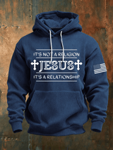 Men's Faith Print Knit Hoodie
