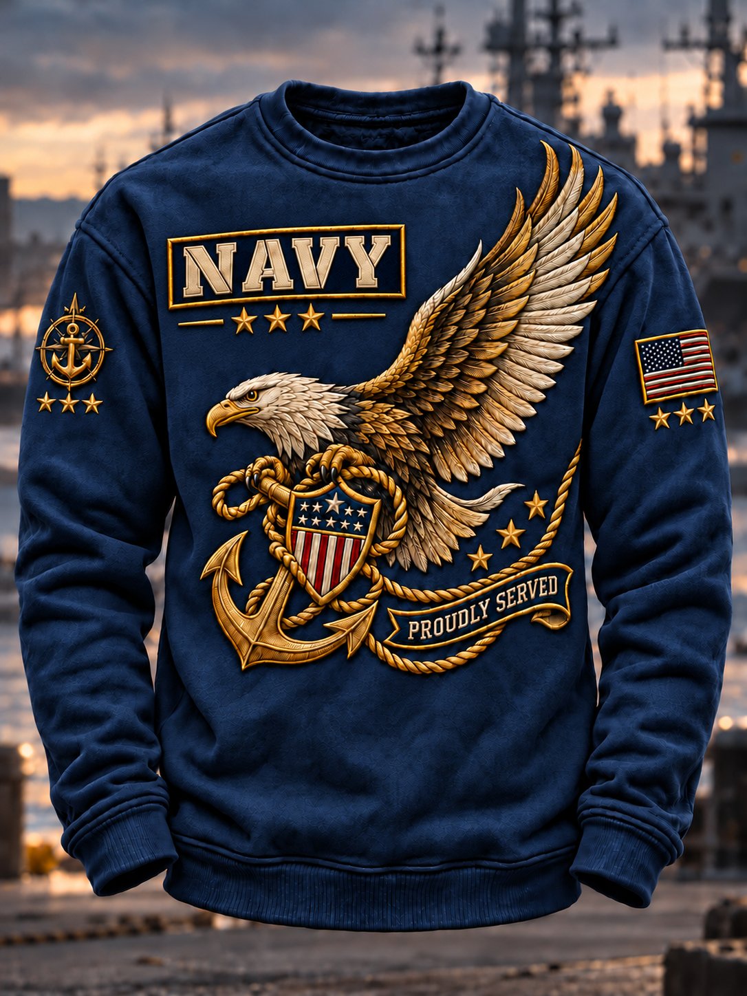 Men's U.S. Veterans Printed Sweatshirt