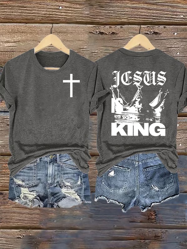 Women's  Jesus Is King Christian  T-Shirt