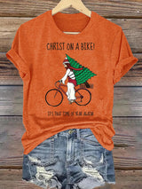 Women's  It's That Time Of Year Again Christian Washed  T-Shirt