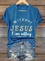Women'S Casual Faith Short Sleeve T-Shirt