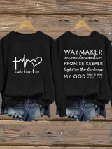 Women'S Faith "Faith • Hope • Love" Printed Sweatshirt