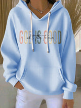 Women's Faith Print Casual Hoodie
