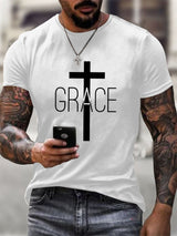Men's Casual Printed Short-Sleeve T-Shirt