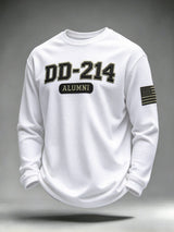 Men's Veteran Pride DD-214 Printed Waffle Long-Sleeve T-Shirt