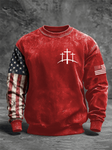 Men's Faith Print Crew Neck Sweatshirt