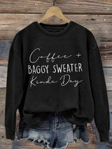Women'S Casual Faith Print Sweatshirt