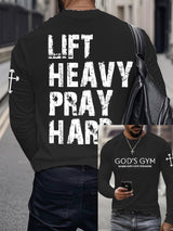 Men's Raven's Gym Faith  Printed Long Sleeve Top